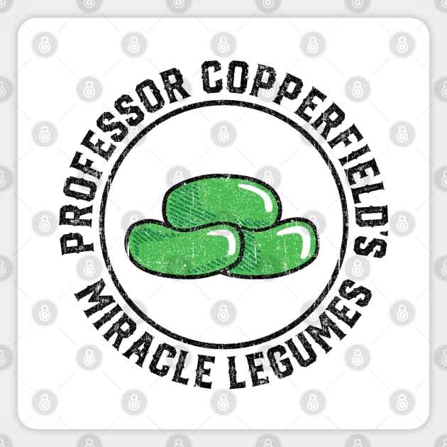 Professor Copperfield's Miracle Legumes (Variant) Sticker by huckblade